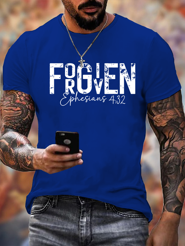 Not Perfect Just Foregiven Jesus God Christian Cotton T-Shirt