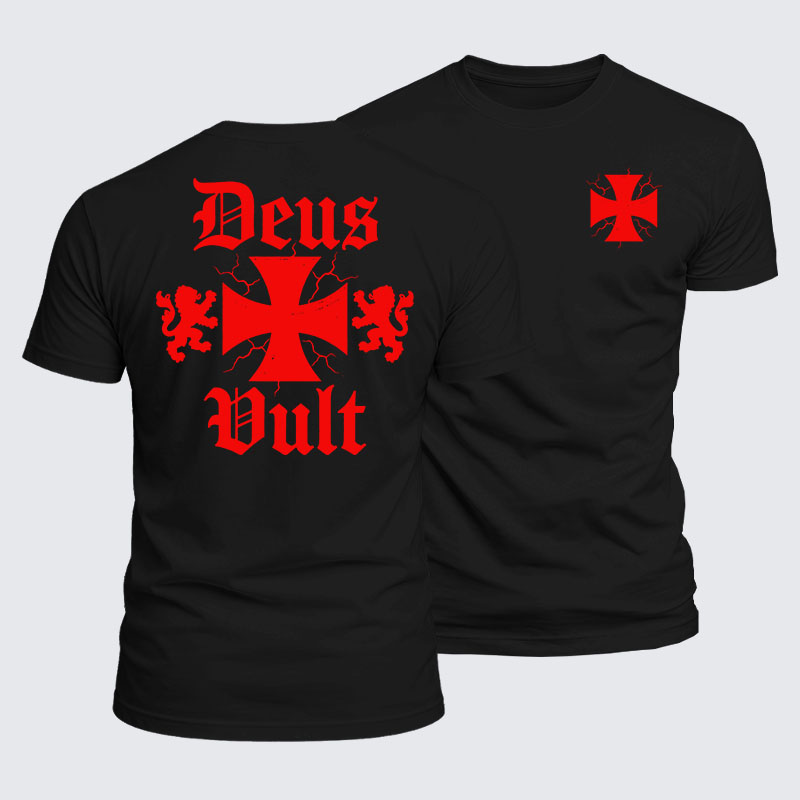 Luxe Mercerized Cotton Tee - Deus Vult