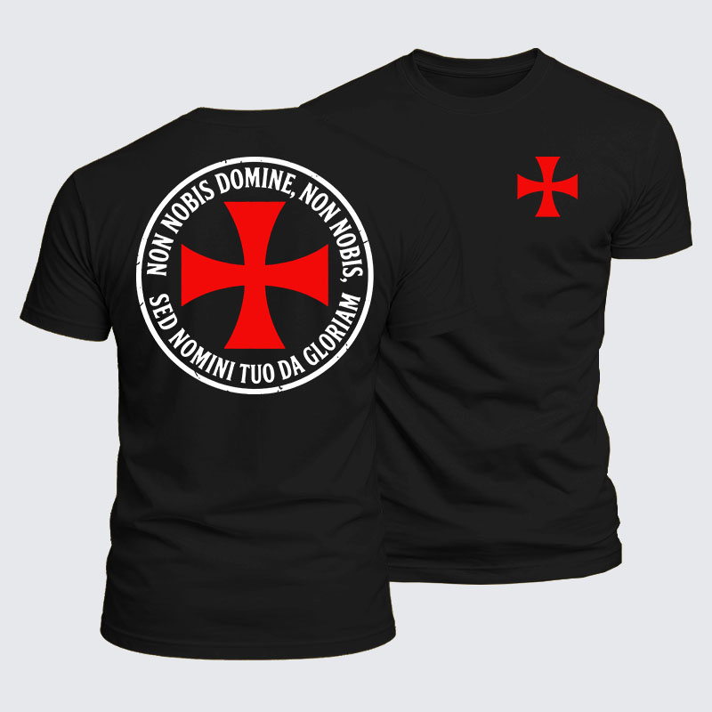 Luxe Mercerized Cotton Tee - Non Nobis Domine, Non Nobis, Sed Nomini Tuo Da Gloriam