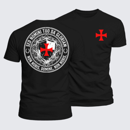 Luxe Mercerized Cotton Tee - Non Nobis Domine, Non Nobis, Sed Nomini Tuo Da Gloriam