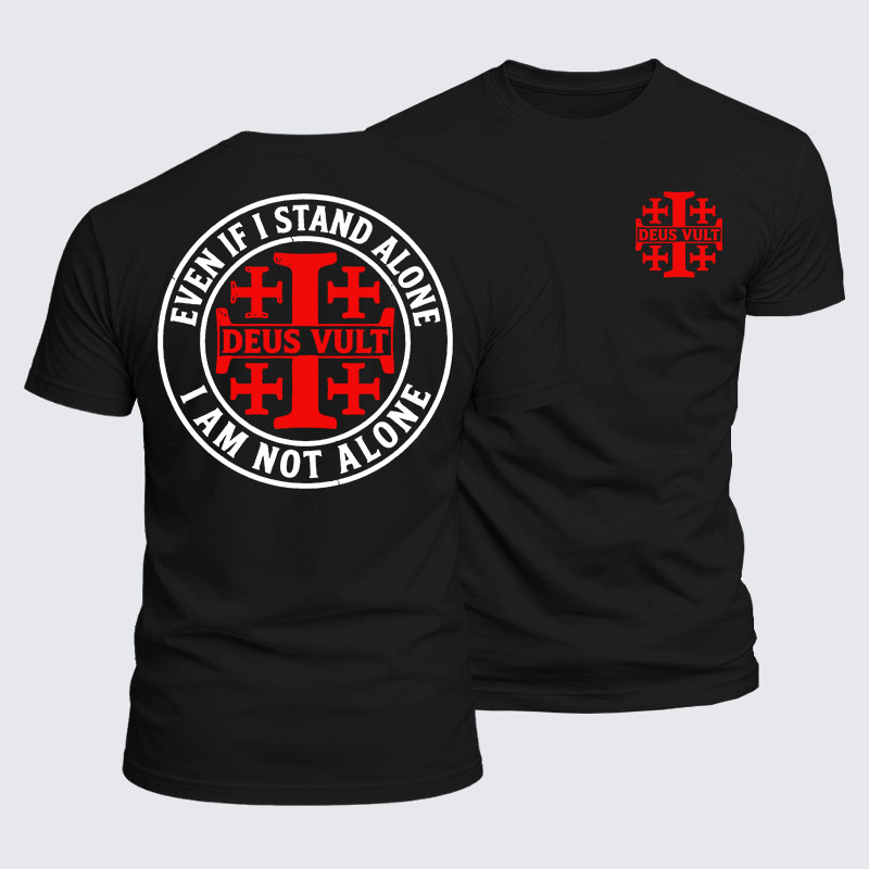 [Copy]Luxe Mercerized Cotton Tee - Knights Templar Deus Vult