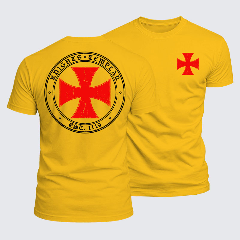 Luxe Mercerized Cotton Tee - Knights Templar Cross