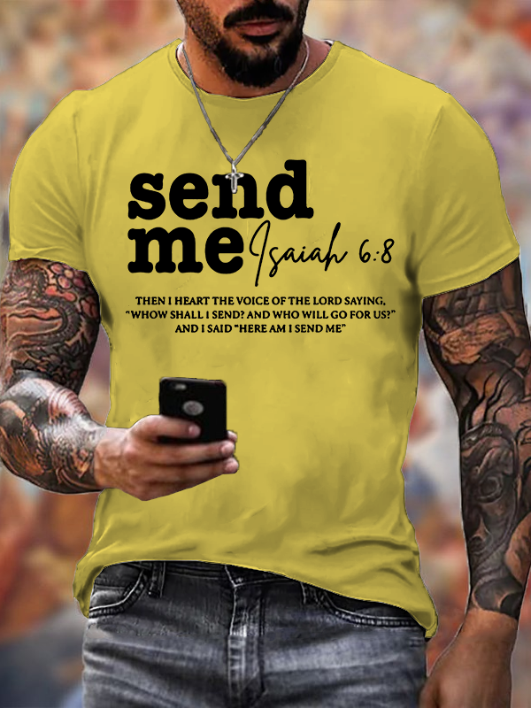  Send Me Jesus God Christian Cotton T-Shirt