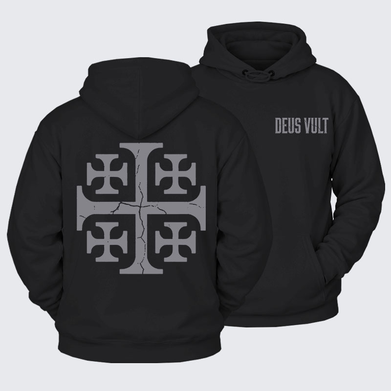 Plush Fleece-Lined Hoodie - Deus Vult