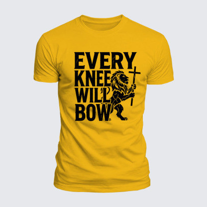 Luxe Mercerized Cotton Tee - Every Knee Will Bow 