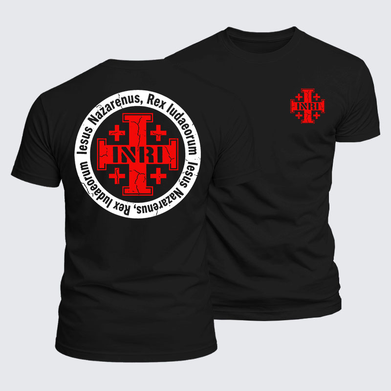 Luxe Mercerized Cotton Tee - INRI Jesus Of Nazareth King Of The Jews