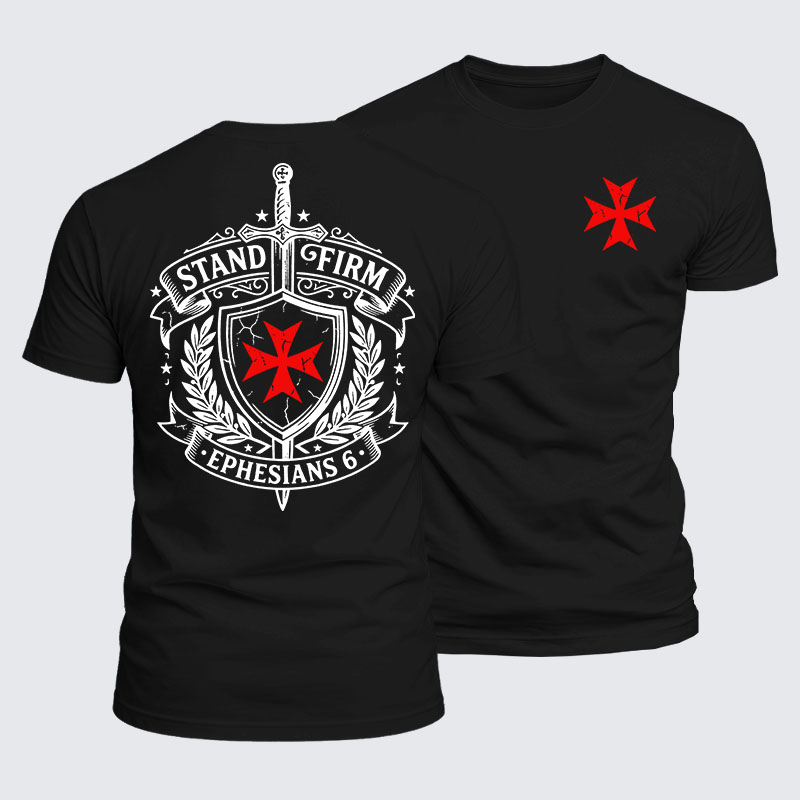 Luxe Mercerized Cotton Tee - Stand Firm Ephesians 6