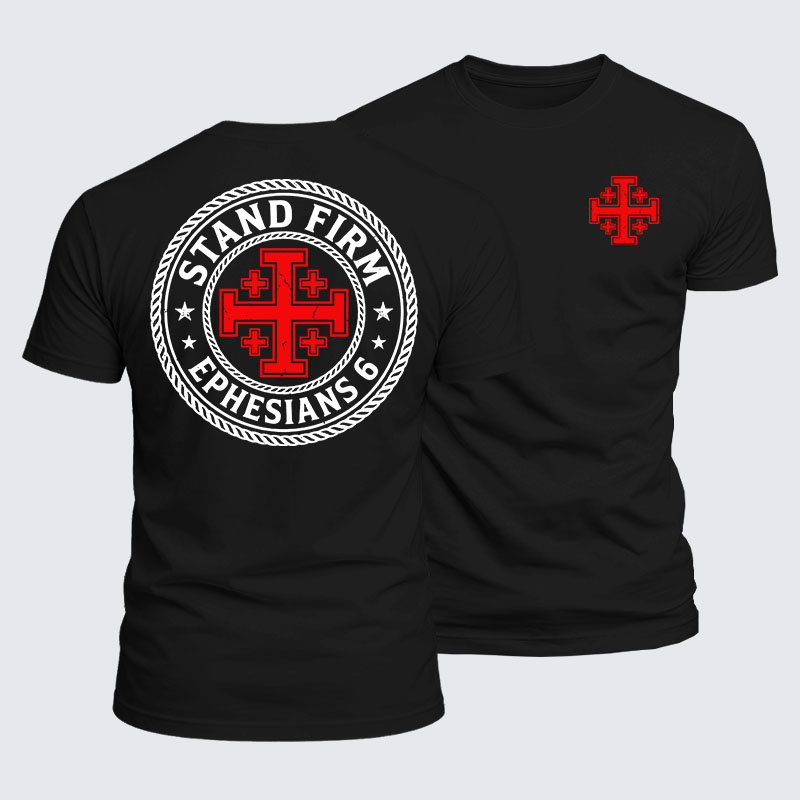 Luxe Mercerized Cotton Tee - Stand Firm Ephesians 6