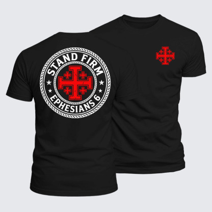 Luxe Mercerized Cotton Tee - Stand Firm Ephesians 6