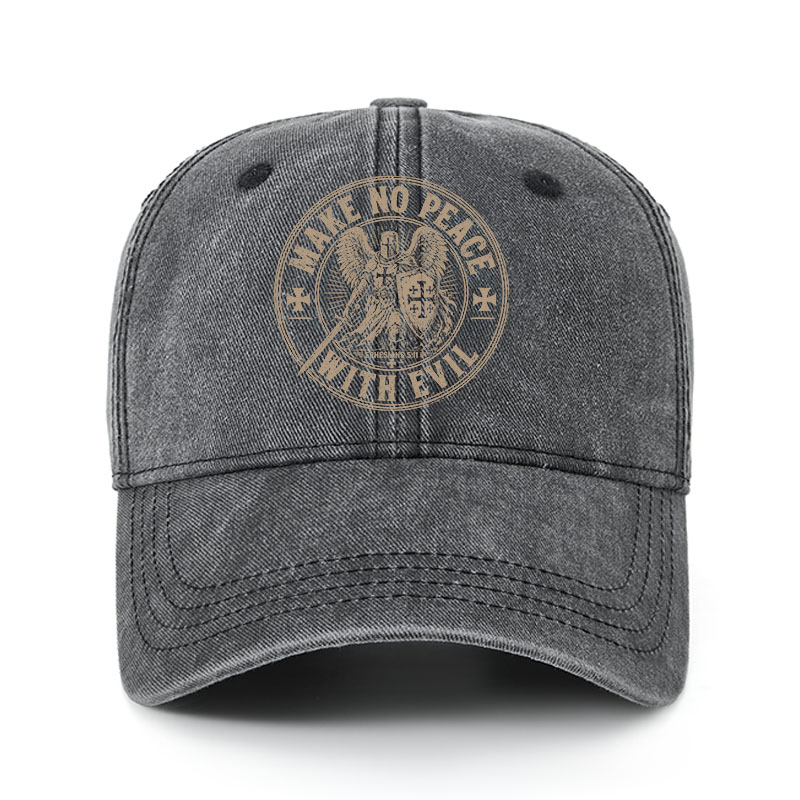 Heritage Washed Cap - Make No Peace With Evil