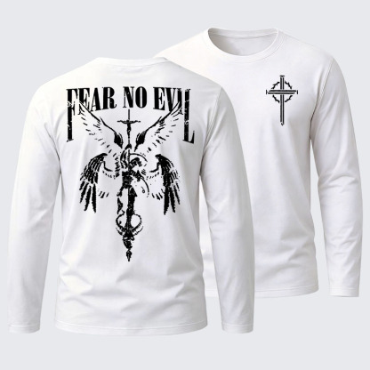 Fear No Evil Cotton Long Sleeve T-Shirt