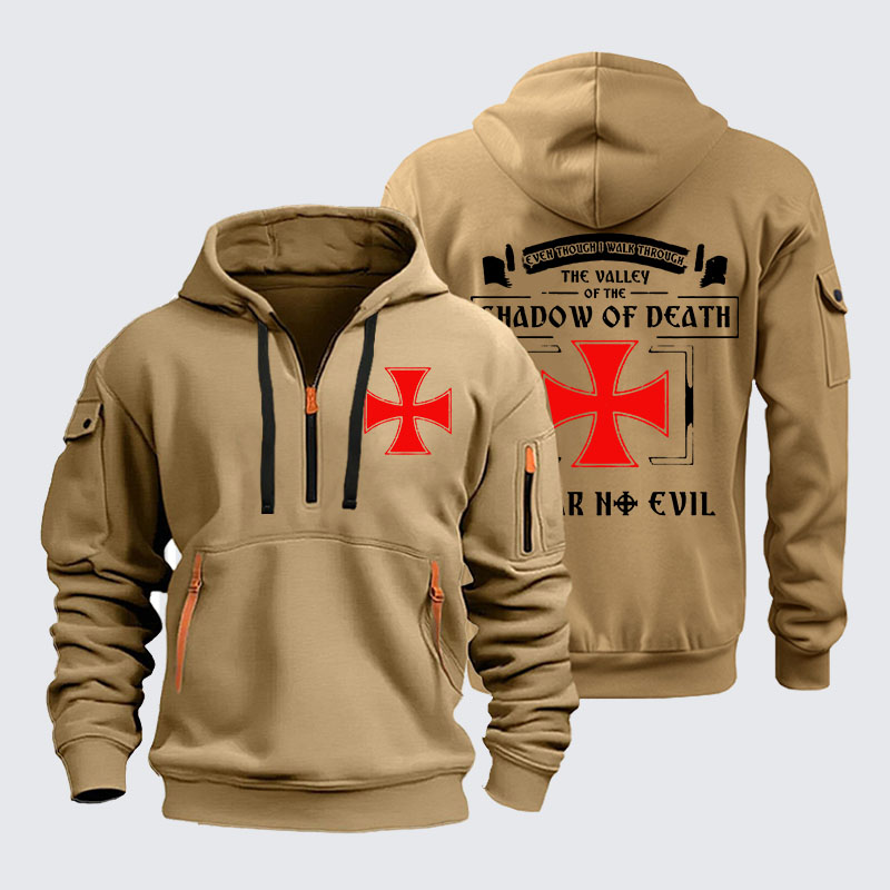 Zipper Hoodies - Even Though I Walk Through The Valley Of The Shadow Of Death, I Fear No Evil.