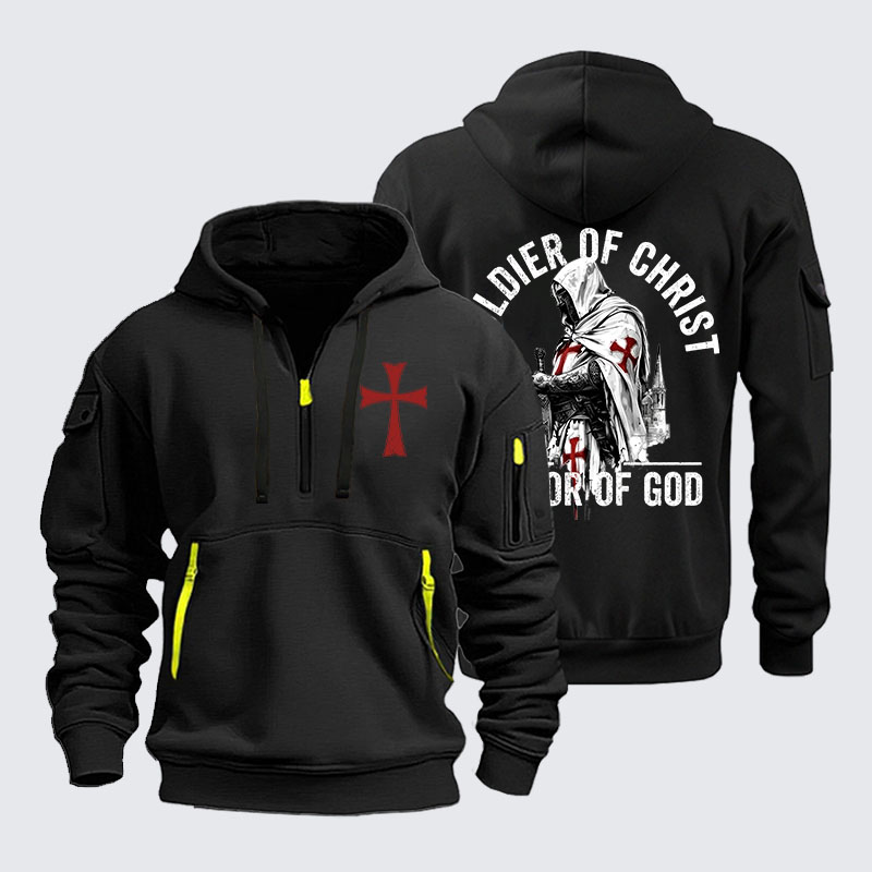 Zipper Hoodies -  Soldier of Christ Armor Of God Crusader Spirit
