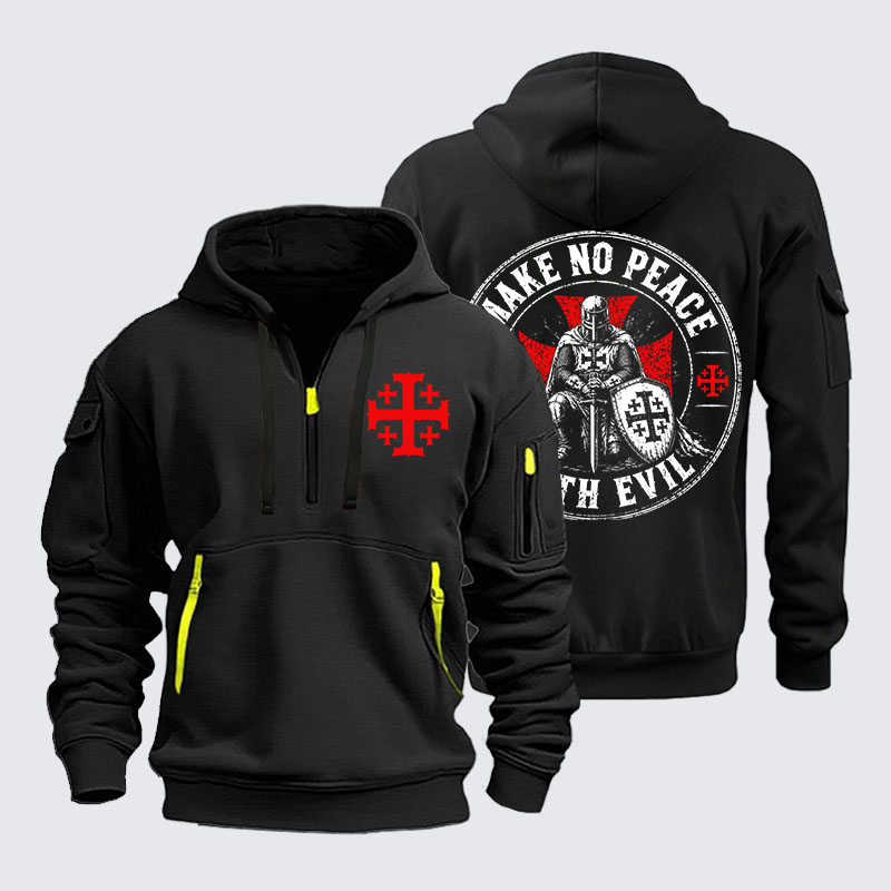 Zipper Hoodies -  Make No Peace With Evil