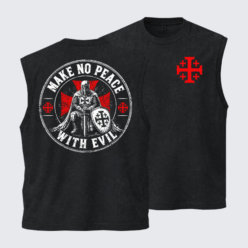 Washed Tank Top - Make No Peace With Evil