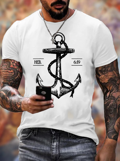 Hebrews 6 ：19  Christian Cotton T-Shirt
