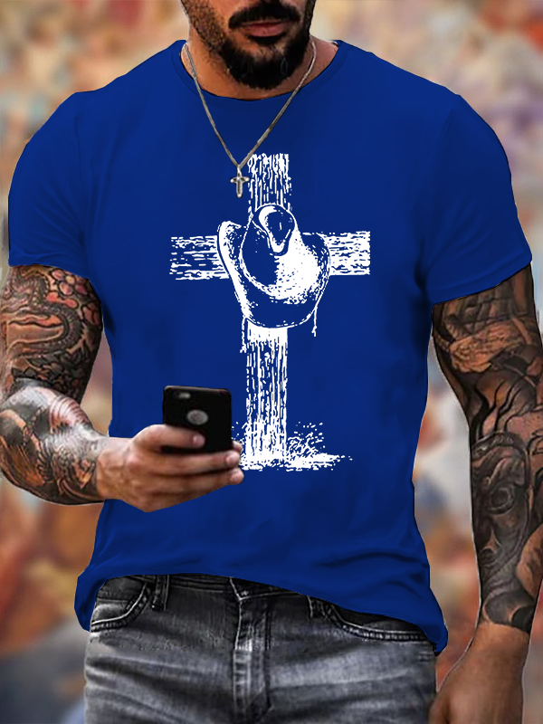 Faithful Rider Jesus God Christian Cotton T-Shirt