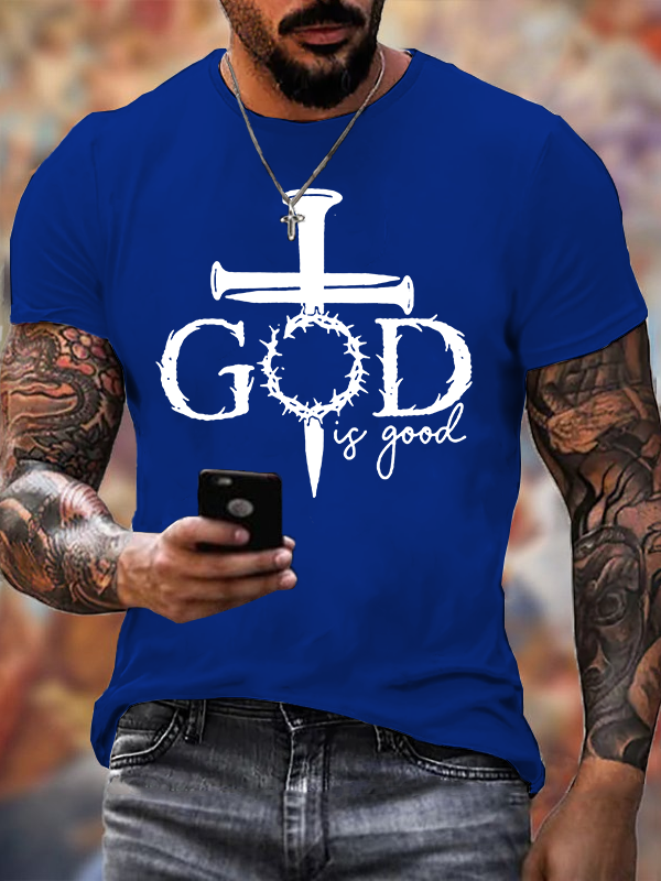 God Is Good Jesus God Christian Cotton T-Shirt