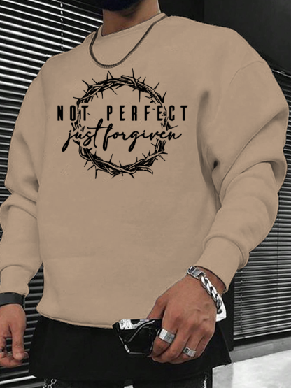 Not Perfect Just Forgiven Religious Christian Sweatshirt