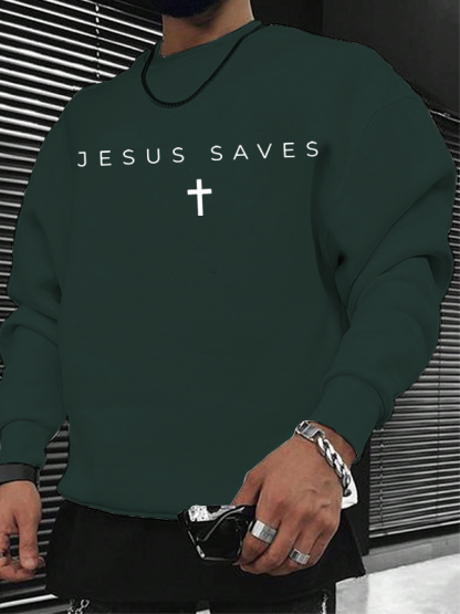 Jesus Saves Christian Sweatshirt