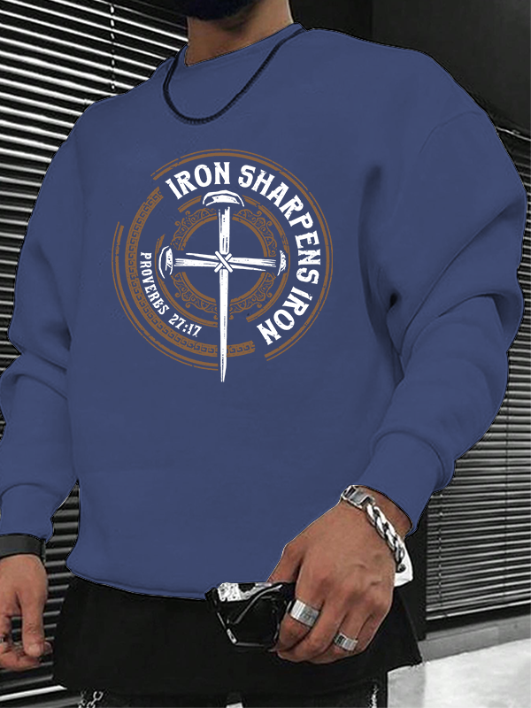 Iron Sharpens Iron - Proverbs 27:17 Christian Sweatshirt