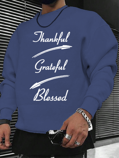 Thankful Grateful Blessed Christian Sweatshirt