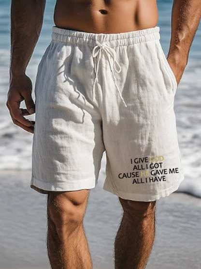 I Give God All I Got Christian Beach Shorts