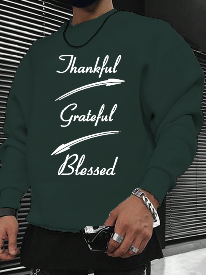 Thankful Grateful Blessed Christian Sweatshirt