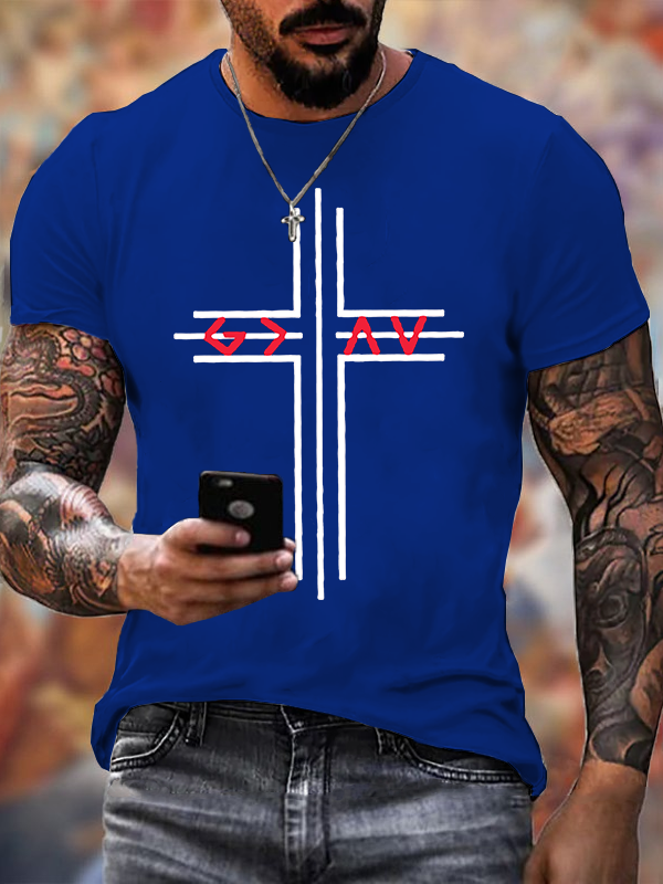God Is Greater Than The Highs And Lows Christian Cotton T-Shirt