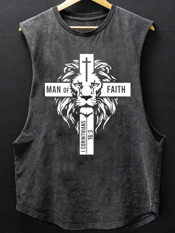 Man of Faith Christian Washed Tank