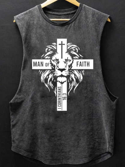 Man of Faith Christian Washed Tank