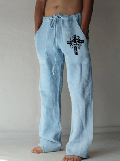 Man of Faith Christian Beach Pants