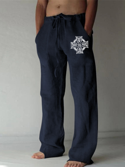 Celtic Cross Christian Beach Pants