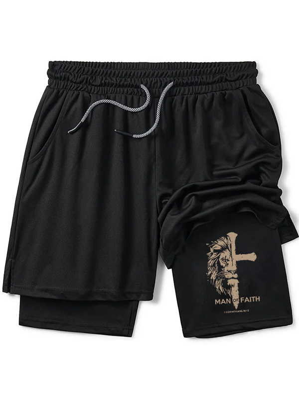 Man of Faith Christian Performance Shorts