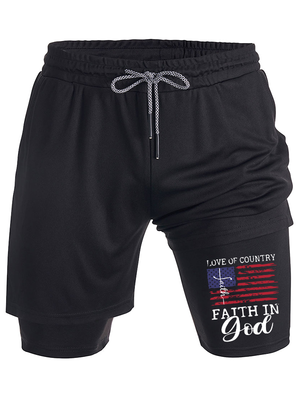 Faith In God Christian Performance Shorts