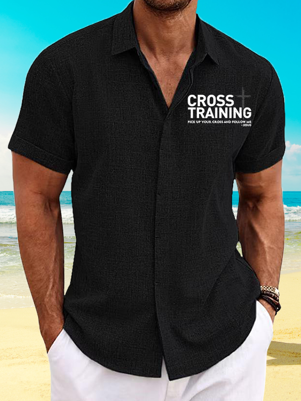 Cross Training Jesus God Christian Short Sleeve Shirt