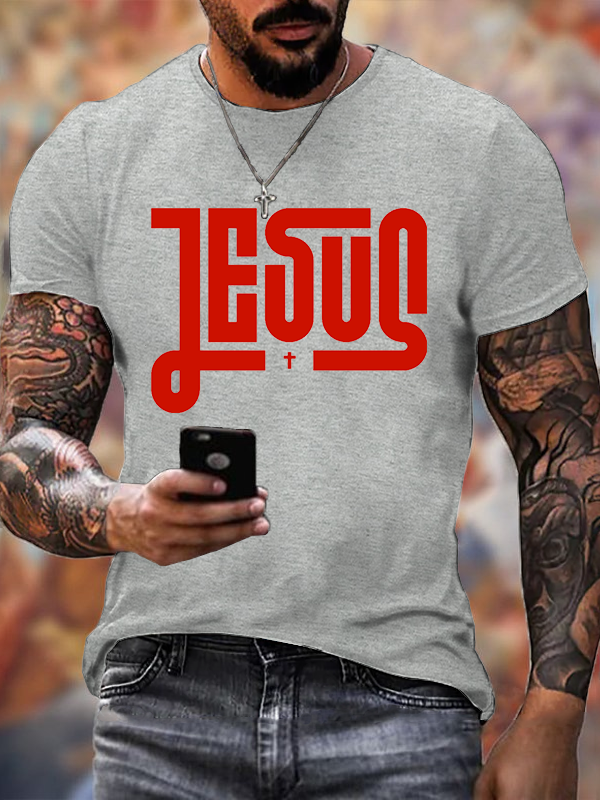 Jesus Cross  Jesus God Christian Cotton T-Shirt