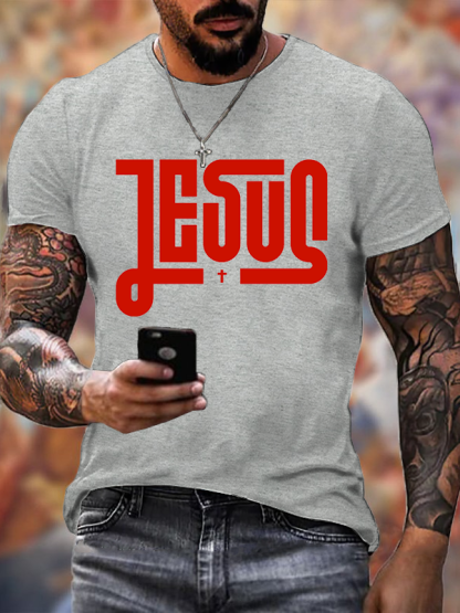 Jesus Cross  Jesus God Christian Cotton T-Shirt