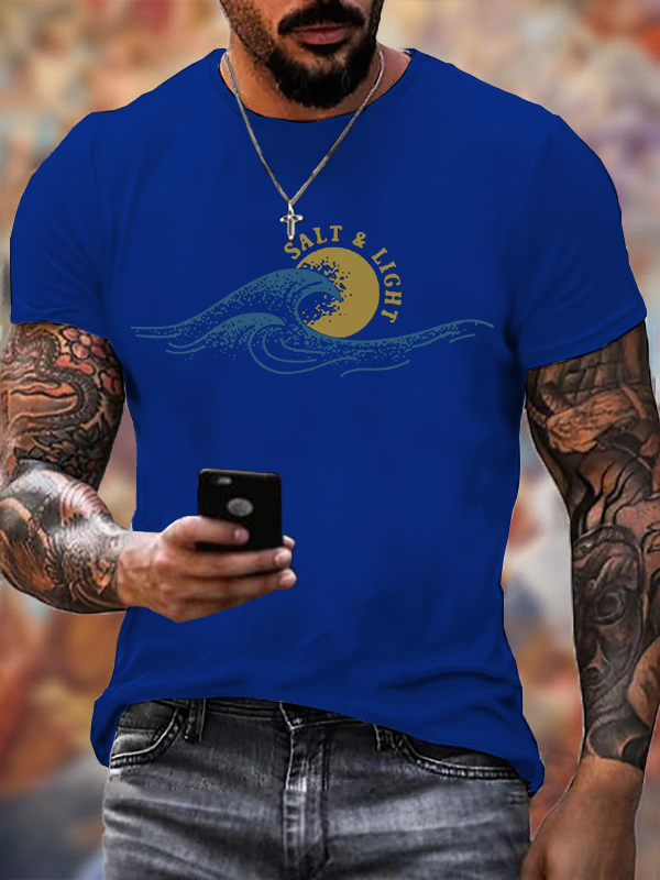 Salt & Light  Jesus God Christian Cotton T-Shirt