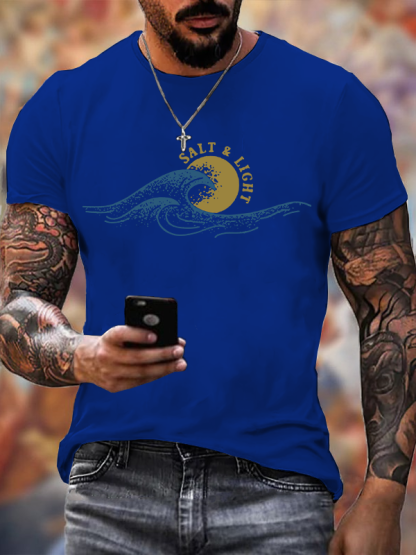 Salt & Light  Jesus God Christian Cotton T-Shirt