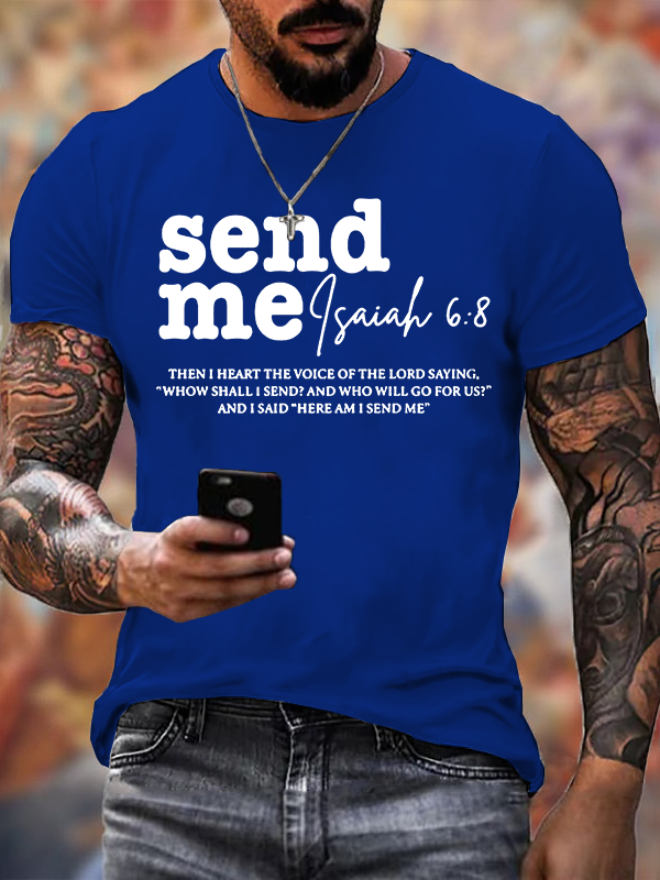  Send Me Jesus God Christian Cotton T-Shirt