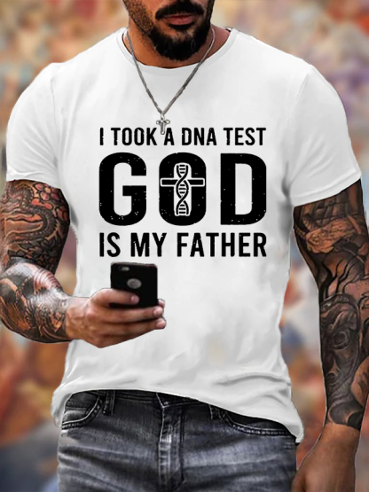 God Is My Father Jesus God Christian Cotton T-Shirt