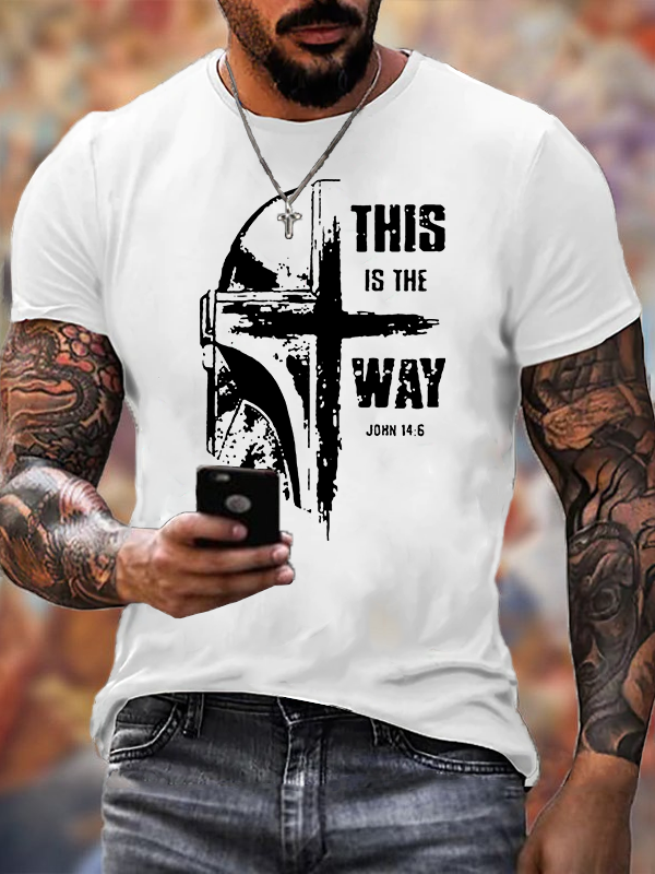 This Is The Way Jesus God Christian Cotton T-Shirt