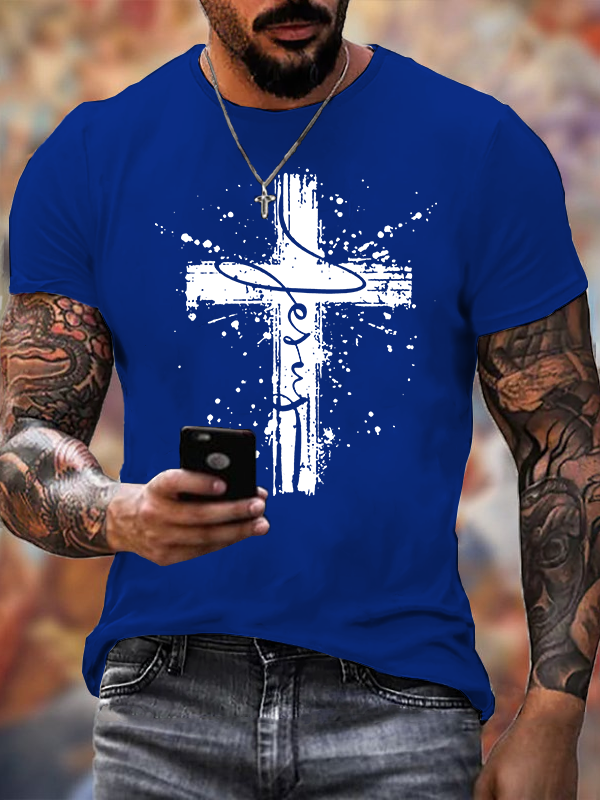 Jesus Cross  Jesus God Christian Cotton T-Shirt
