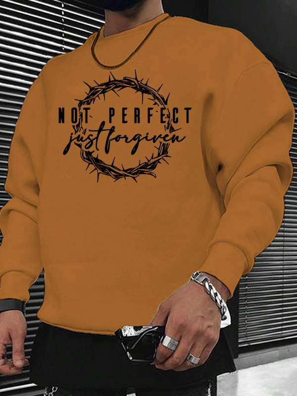 Not Perfect Just Forgiven Religious Christian Sweatshirt