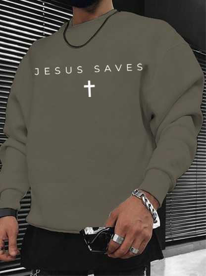 Jesus Saves Christian Sweatshirt