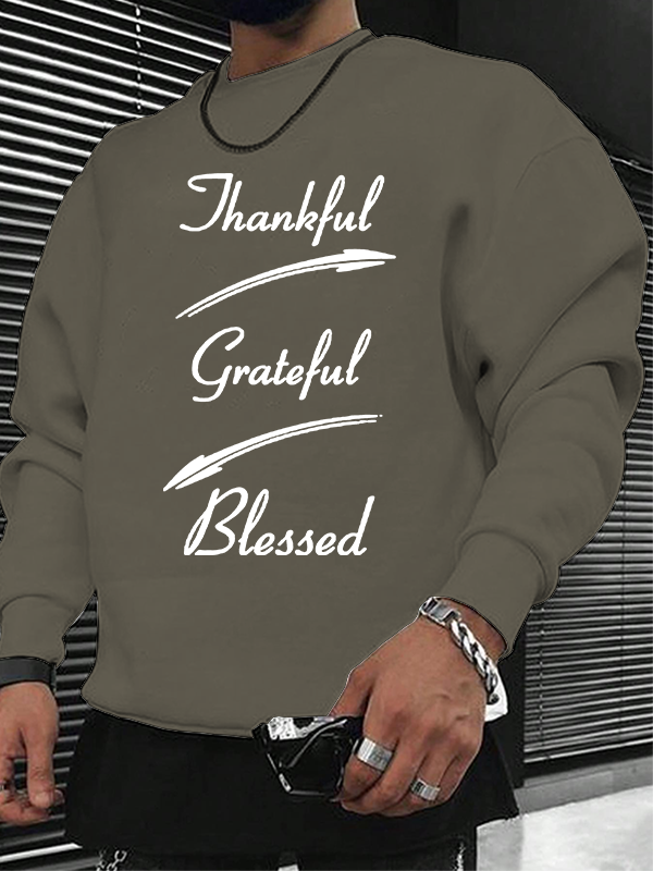 Thankful Grateful Blessed Christian Sweatshirt