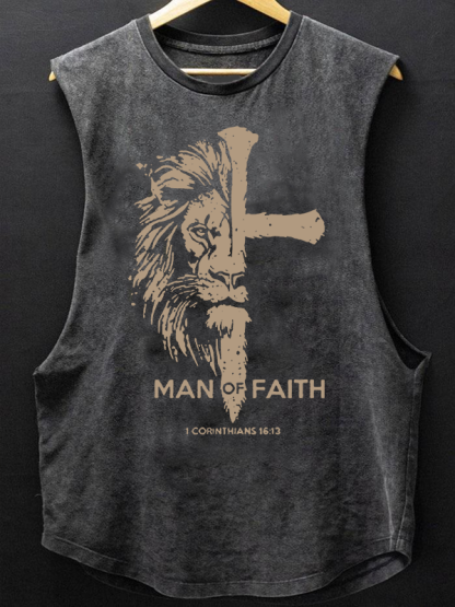 Man of Faith Christian Washed Tank