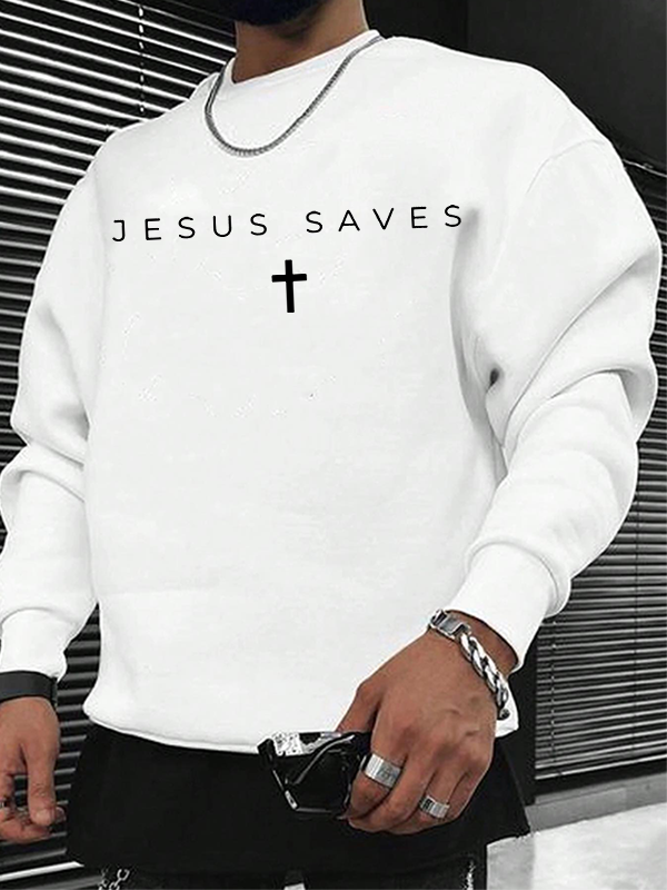 Jesus Saves Christian Sweatshirt