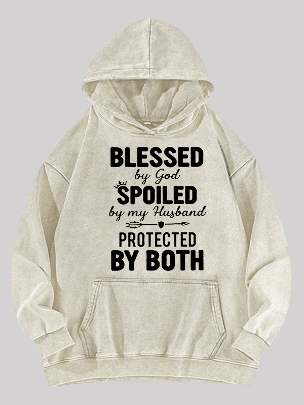 God Bless Jesus God Christian Washed Hoodie